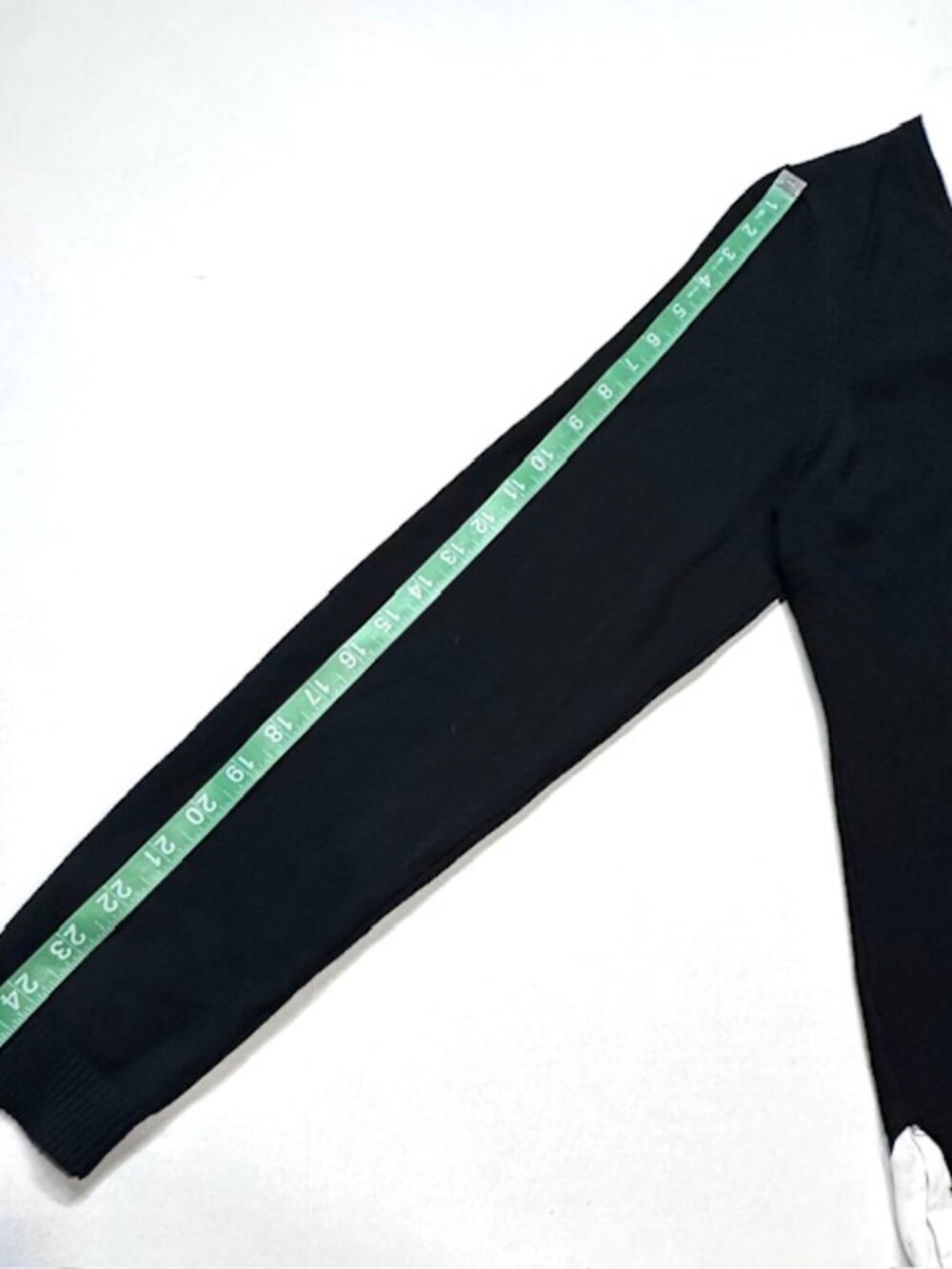 Adrianna Papell Womens Twofer Sweater Collared Long Sleeve Black & White Size L - Picture 13 of 15